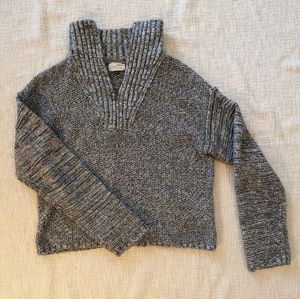 Half Zip Knit Pullover in Gray Universal Threads
